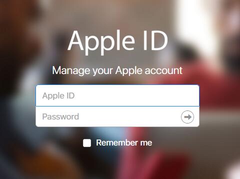 apple account page