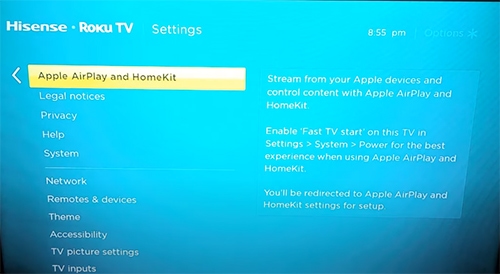 play spotify on hisense smart tv via airplay