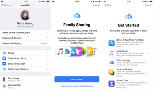 free apple music account via family sharing