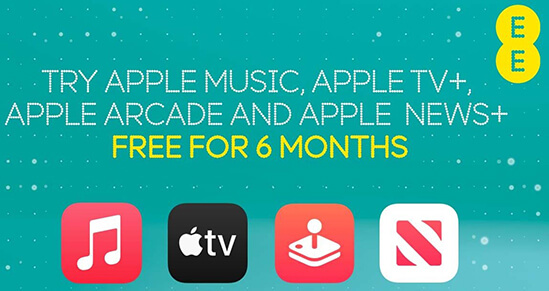 get apple music free trial 6 months by ee