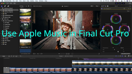 use apple music in final cut pro