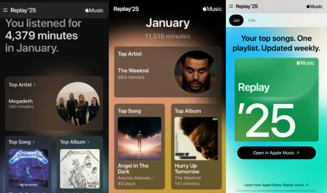 see apple music monthly replay