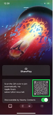 apple music shareplay carplay qr code