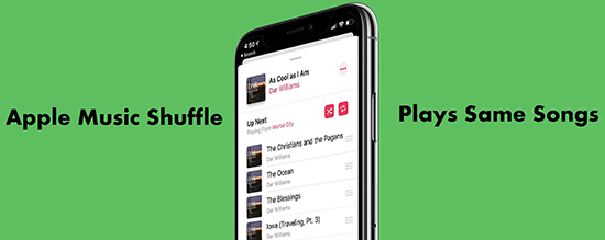 apple music shuffle plays same songs