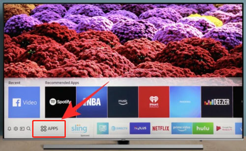 apps section on samsung tv