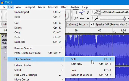 split audiobooks into chapters by audacity