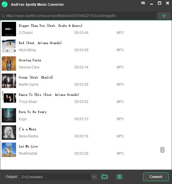 set spotify flac format in audfree spodable
