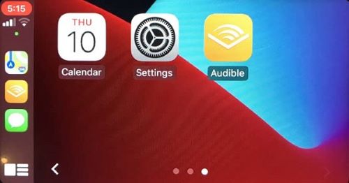 audible app on apple carplay on bmw