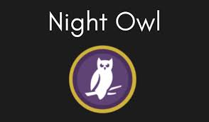 audible night owl badge