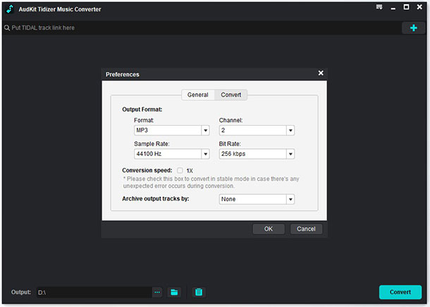 set format for tidal on garmin watch on audkit