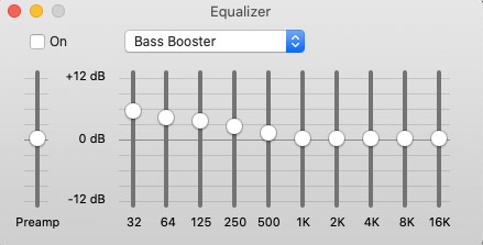 set apple music eq as bass booster on mac