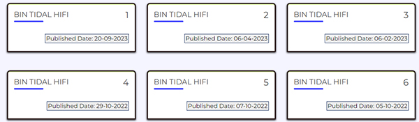 bin tidal hifi allbins