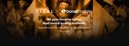 access tidal 6 months free trial via boost mobile