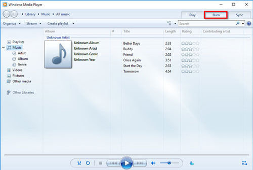 burn apple music to cd via windows media player