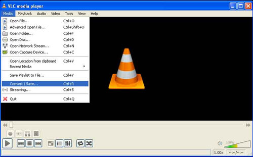 media option on vlc