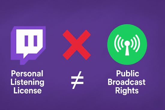 cant broadcast spotify on twitch