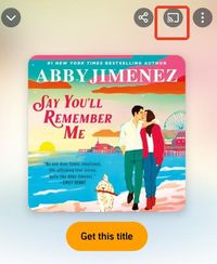 cast icon in audible app