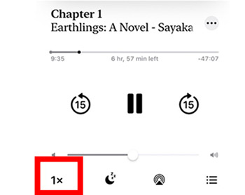 change audible speed android