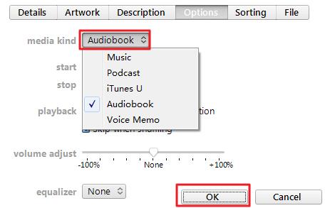 change mp3 to audiobook itunes