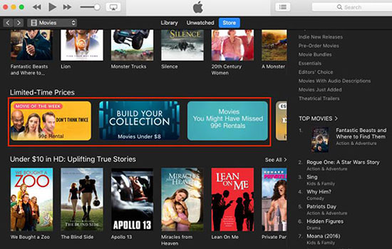 cheap itunes movie on itunes