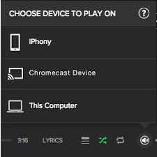 choose chromecast device