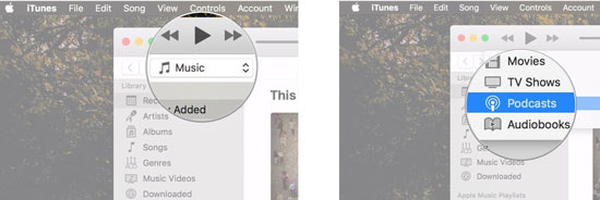 change to itunes podcast