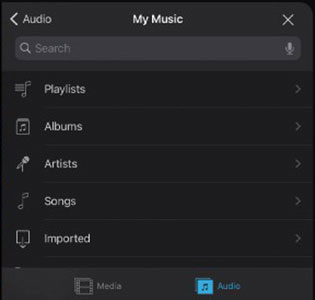 get spotify music on imovie on ipad