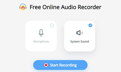 choose system sound option to record album from spotify