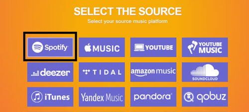 choose spotify as music source