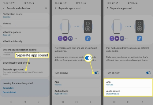 choose spotify as audio device galaxy note