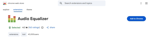 add chrome extension audio equalizer