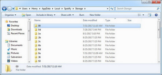clear spotify cache windows