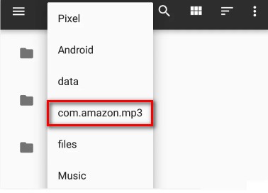 com dot amazon mp3 folder