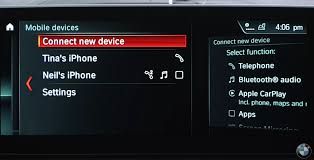 connect a new device on bmw