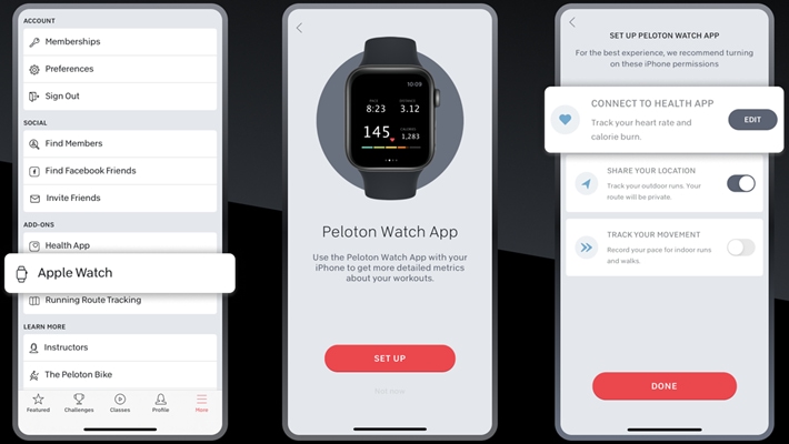 connect peloton to apple watch