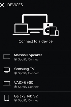 connect spotify to marshall through spotify connect