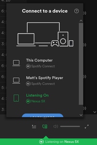 connect to spotify web player with spotify connect