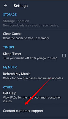 contact amazon music customer support to fix amazon music not playing