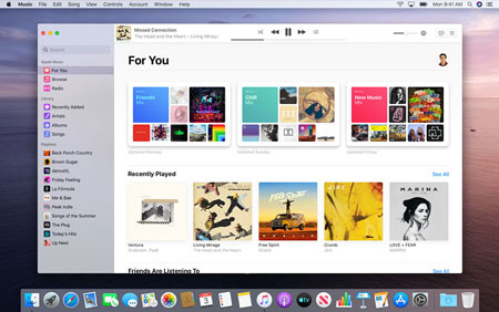 open apple music app on mac