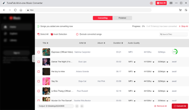 convert apple music to mp3 with tunefab