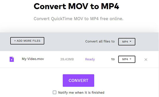 convert mov to mp4 online