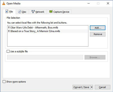 convert m4b to mp3 free by vlc