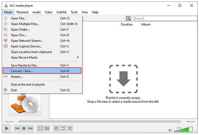 start vlc m4v to mp4 converter