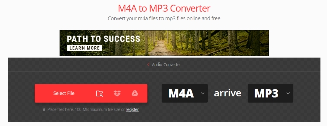 convertio m4a to mp3 converter