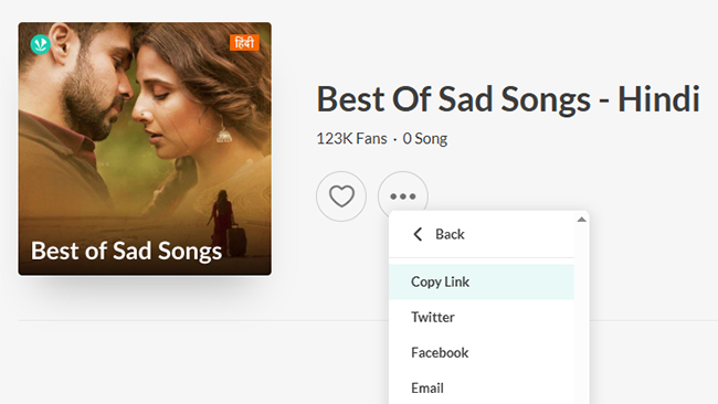 copy jiosaavn link