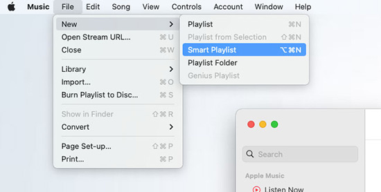 create smart playlist