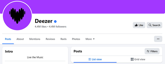 deezer facebook channel to find free premium offer