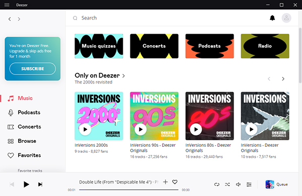 deezer music library
