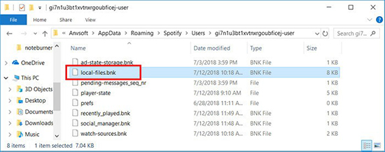 clear spotify local file cache on windows
