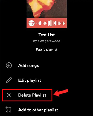 delete spotify playlists on iphone android